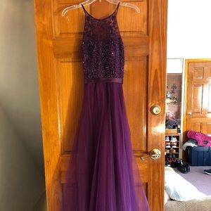 Purple gown